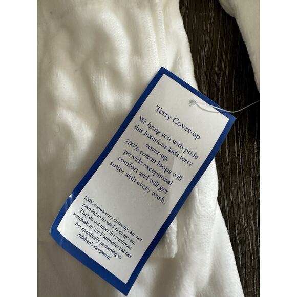 Terry Town Kids Size Large White Robe NWT - Picture 3 of 4